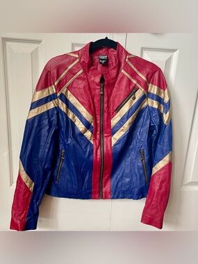 Captain Marvel Leather Jacket - size juniors XL